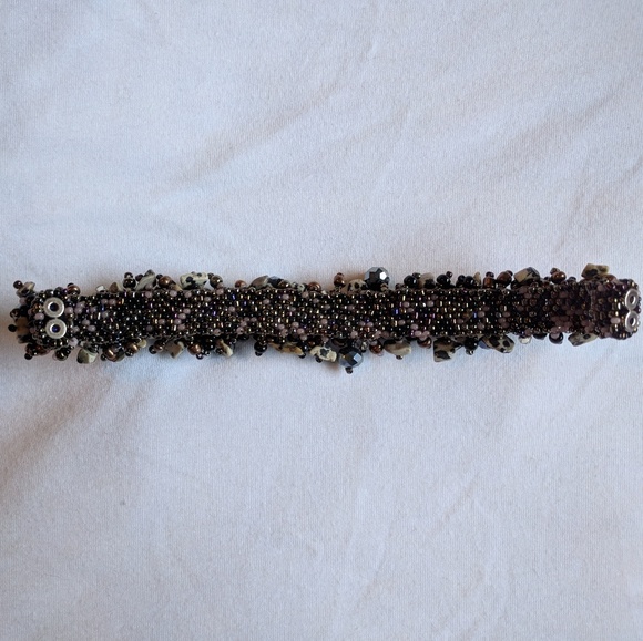 New Colorful beaded pebble stone bracelet - Picture 3 of 6